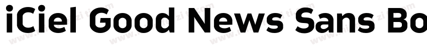 iCiel Good News Sans Bold Condensed字体转换